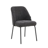 Chaise de salle à manger Julia - Lin gris foncé